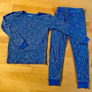 Crew Cuts Glow in the Dark Constellation Pajamas Royal Blue size 14